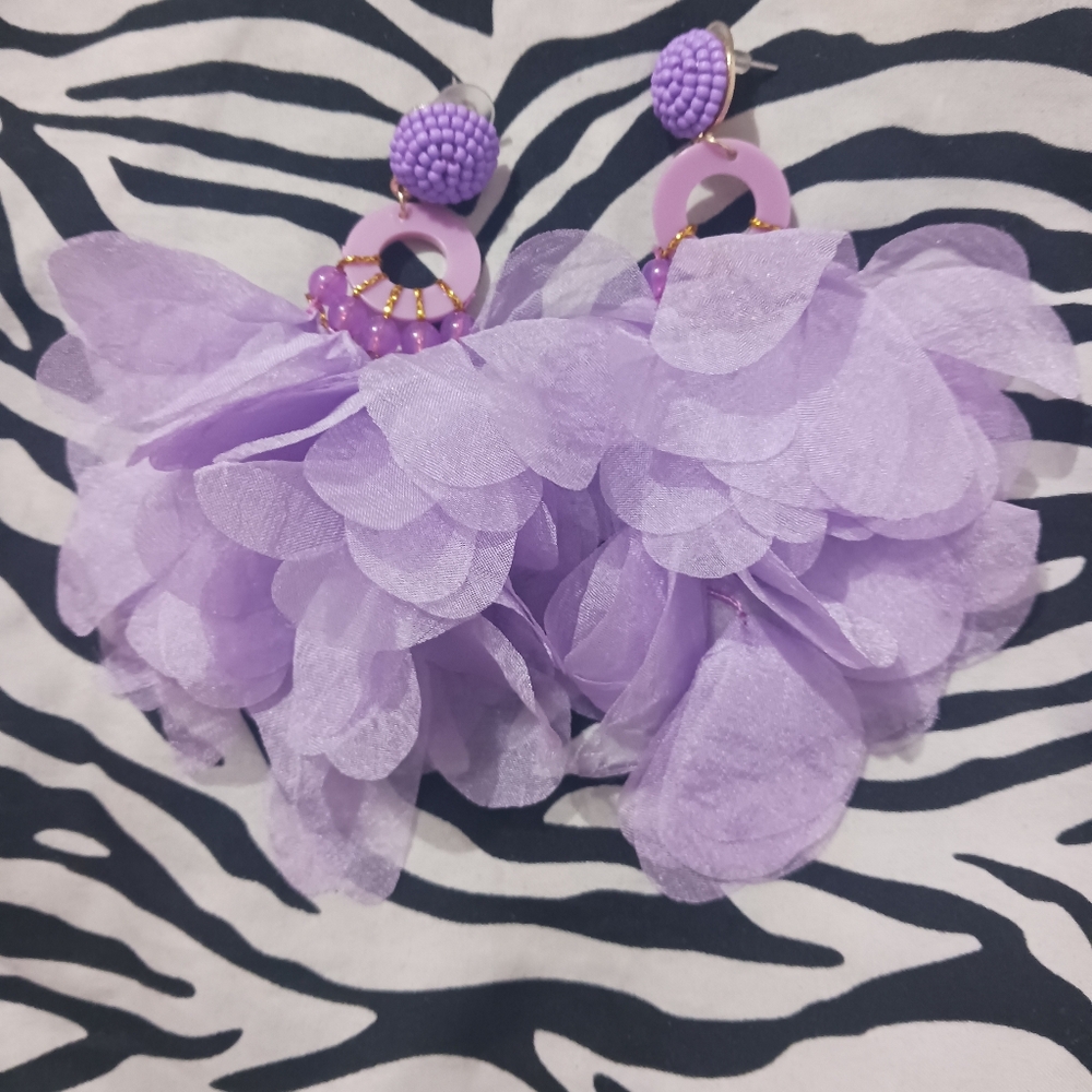 Women Lila purple Fashion earrings - Picture 4 of 6